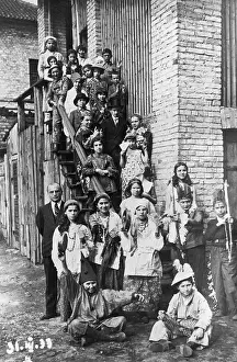 Purim: Children in Purim costumes