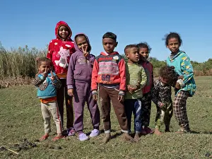 Governorate: Children, River Nile, Aswan Governate, Egypt