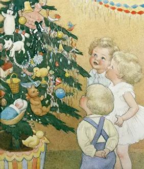 Pearse: Children round the Christmas Tree