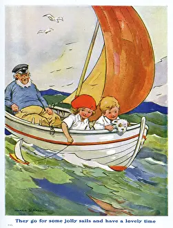 Jan17: Children in a sailing boat