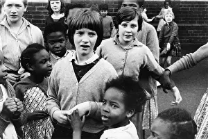 Sixtiesroger: Children in a school playground, Birmingham