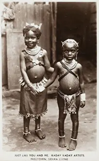 Scarification: Children from Sierra Leone