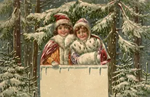 Snowstorm: Children with Sign