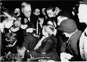 Ramsbottom: Children with Sir John Ramsbottom December 1948