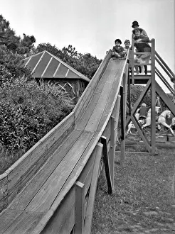 Bexhill: Children on a slide at Bexhill