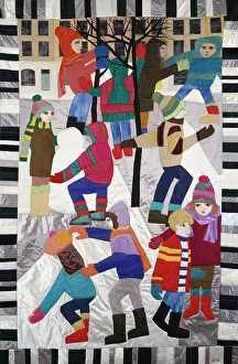 Quilted: Children in the Snow