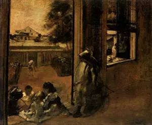 Degas: Children on the Steps, New Orleans, by Degas