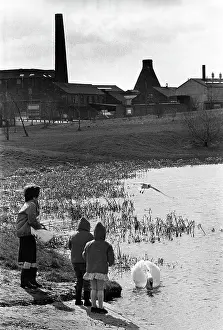 Wasteland: Children and swans Stoke