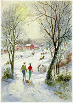 Cooke: Children Tobogganing