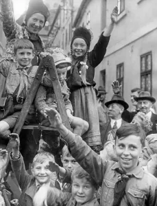 Cheerfully: Children from As - town in the Czech Republic