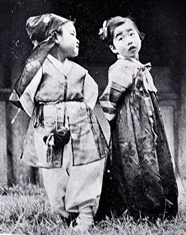 Dangling: Children in Traditional Clothes (Hanbok)