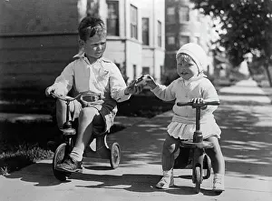 Tricycles: Children on tricycles