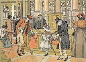 Children Visit Bank