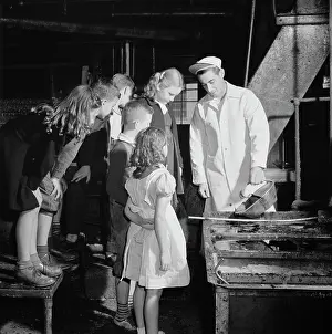 Recycling: Children visit the local rendering plant to