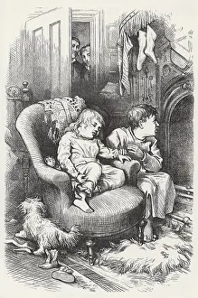 Yule: Children waiting for Santa