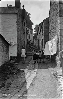 Newlyn: Children Walking Up Chapel Street