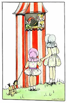 Jenner: Children watching a Punch and Judy show