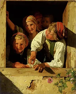 Waldmuller: Children in the Window