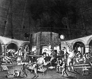 Unskilled: Children working in a glassworks, 1818