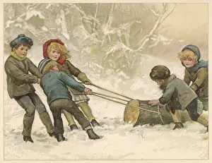 Fetch: Children and Yule Log