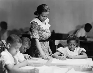 Mciver: Children's class at the Harlem Art Workshop, at