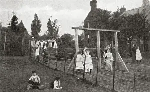Northamptonshire: Children's Convalescent Home, Wilby, Northants - Swing