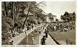 Sunbathers: Children's Corner, Lower Gardens, Bournemouth, Dorset