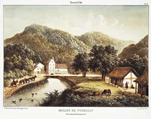 Concepcion: Chile (1854). Concepcion. Molino de Puchacay
