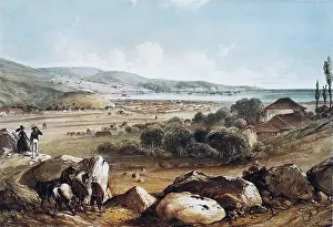 Seaboard: Chile (1854). Valparaiso. Litography