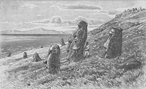 Moai: Chile, Easter Island, monumental statues (Moai)