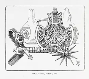 Stirrup: Chilian spurs, stirrup illustration