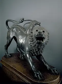 Arezzo: Chimaera, Etruscan bronze found in