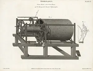 Peal: Chime engine in the clock room of St. Margaret's