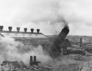Detonator: Chimney demolition at Hayle, Cornwall