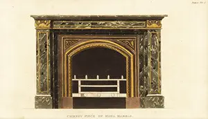 Mantelpiece: Chimney piece of Mona marble designed by George Bullock