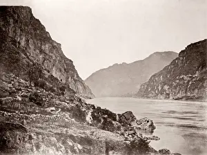 Yangtze: China c.1880s - gorge on the Yangtze river