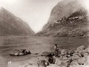 Yangtze: China c.1880s - gorge on the Yangtze river