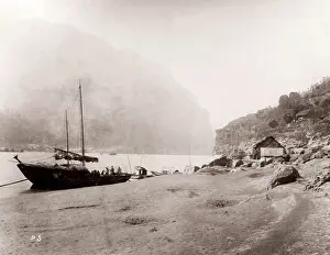 Yangtze: China c.1880s - gorge on the Yangtze river