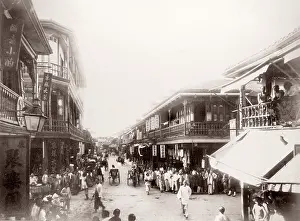 Stree: China c.1880s - stree in Shanghai