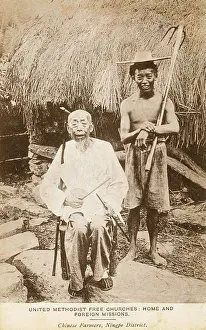 Ningpo: China - Chinese Farmers (one v.old) from the Ningpo District