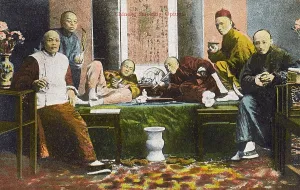 Addicts: China - A Chinese Opium Den and Smokers