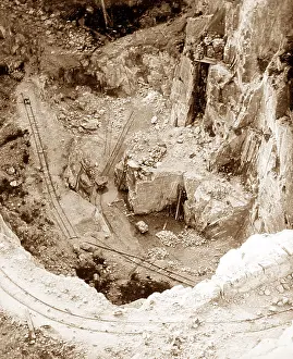 Tregargus: China clay quarry, Tregargus Valley, St Stephen, Cornwall