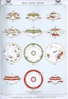 Lids: China Dinner Services, Plate 10