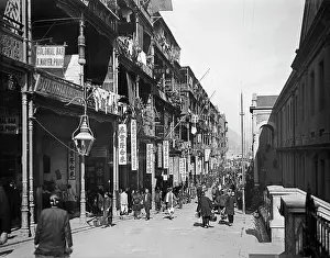 Bevlkerung: China - Hong Kong around 1912