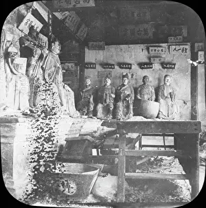 Worshiping: China - Interior of a Joss House