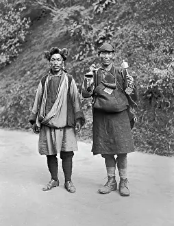 Bevlkerung: China - Locals around 1912