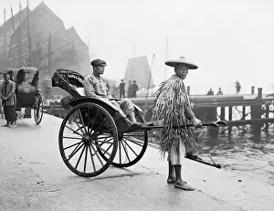 Bevlkerung: China - Rickshaw Driver around 1912