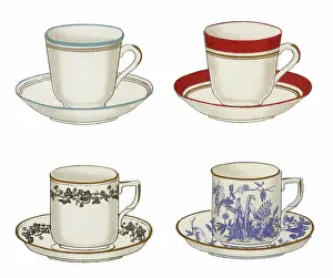Fenced: Four China Teacups