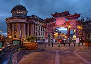 Blackie: China Town gate, Liverpool, England