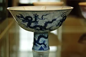 Ming: China. Underglazee blue cups. Ming dynasty, Xuande period (1